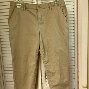 Khaki Ankle Length Slacks
